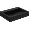 Mexen Ava umywalka nablatowa z konglomeratu B/O 50 x 38 cm, czarna - 23015070