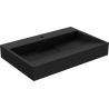 Mexen Ava umywalka nablatowa z konglomeratu 1/O 70 x 46 cm, czarna - 23017071