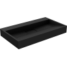Mexen Ava umywalka nablatowa z konglomeratu B/O 80 x 46 cm, czarna - 23018070
