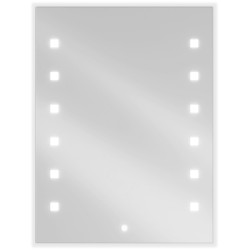 Mexen Ner podsvícené koupelnové zrcadlo 60 x 80 cm, LED 6000K, ventilátor - 9809-060-080-611-00