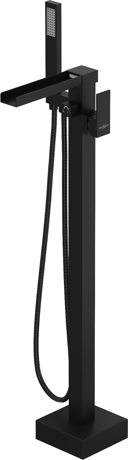 Mexen Algar wolnostojąca bateria wannowa, czarna - 75733-70