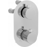 Mexen Kai termostatická vanovo-sprchová baterie 3 cestná, Chromovaná - 77602-00