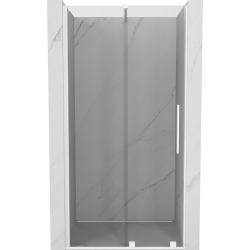 Mexen Velar drzwi prysznicowe rozsuwane 90 cm, transparent, białe - 871-090-000-01-20