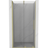 Mexen Velar drzwi prysznicowe rozsuwane 100 cm, transparent, złote szczotkowane - 871-100-000-01-55
