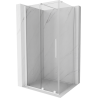 Mexen Velar kabina prysznicowa rozsuwana 90 x 100 cm, transparent, biała - 871-090-100-01-20