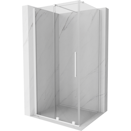 Mexen Velar kabina prysznicowa rozsuwana 110 x 85 cm, transparent, biała - 871-110-085-01-20