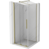 Mexen Velar kabina prysznicowa rozsuwana 110 x 110 cm, transparent, złota - 871-110-110-01-50