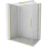 Mexen Velar kabina prysznicowa rozsuwana 160 x 80 cm, transparent, złota szczotkowana - 871-160-080-01-55
