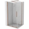 Mexen Velar kabina prysznicowa rozsuwana 130 x 100 cm, transparent, miedź szczotkowana - 871-130-100-01-65