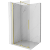Mexen Velar drzwi prysznicowe rozsuwane Walk-in 100 cm, transparent, złote szczotkowane - 871-100-000-03-55
