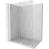Mexen Velar drzwi prysznicowe rozsuwane Walk-in 160 cm, transparent, białe - 871-160-000-03-20