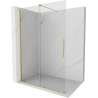 Mexen Velar drzwi prysznicowe rozsuwane Walk-in 160 cm, transparent, złote szczotkowane - 871-160-000-03-55