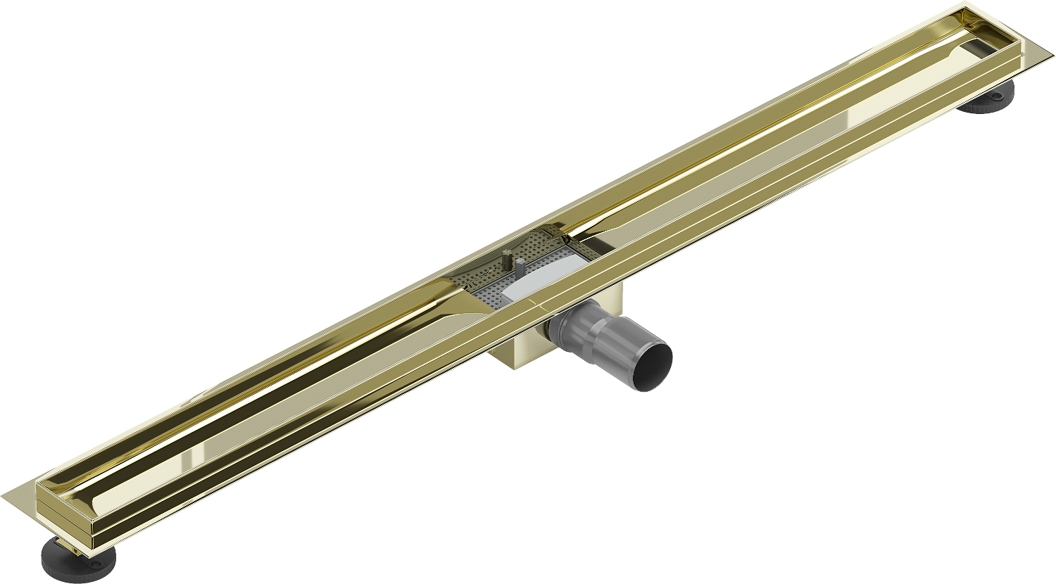 Mexen Flat těleso pro lineární odtok 100 cm, Zlatá - 1515100