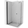 Mexen Pretoria kabina prysznicowa uchylna 90 x 80 cm, transparent, czarna - 852-090-080-70-00