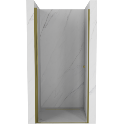 Mexen Pretoria otočné sprchové dveře 90 cm, Průhledné, Zlatá - 852-090-000-50-00