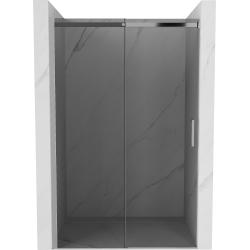 Mexen Omega drzwi prysznicowe rozsuwane 150 cm, grafit, chrom - 825-150-000-01-40