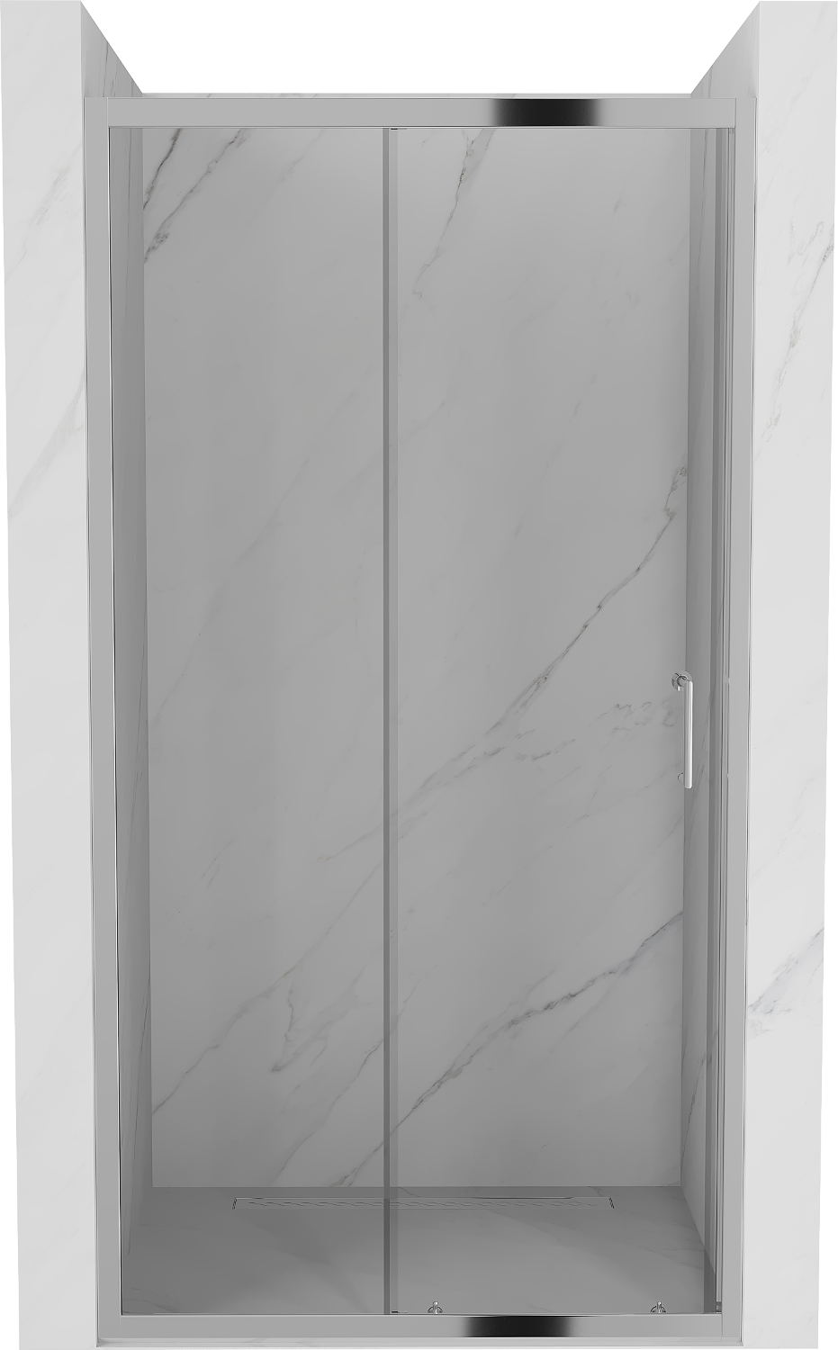 Mexen Apia drzwi prysznicowe rozsuwane 90 cm, transparent, chrom - 845-090-000-01-00