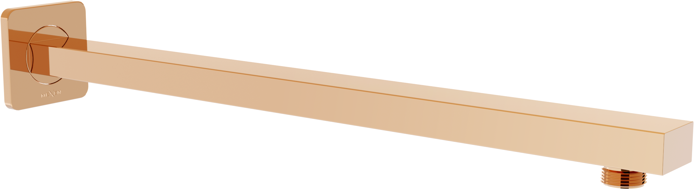 Mexen ramię prysznicowe ścienne 40 cm różowe złoto - 79112-60