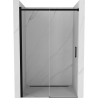 Mexen Omega drzwi prysznicowe rozsuwane 130 cm, transparent, czarne - 825-130-000-70-00