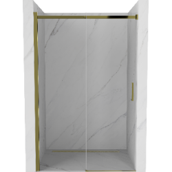 Mexen Omega rozsouvací sprchové dveře 100 cm, Průhledné, Zlatá - 825-100-000-50-00