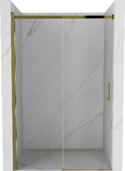 Mexen Omega drzwi prysznicowe rozsuwane 100 cm, transparent, złote - 825-100-000-50-00