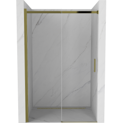 Mexen Omega drzwi prysznicowe rozsuwane 120 cm, transparent, złote - 825-120-000-50-00
