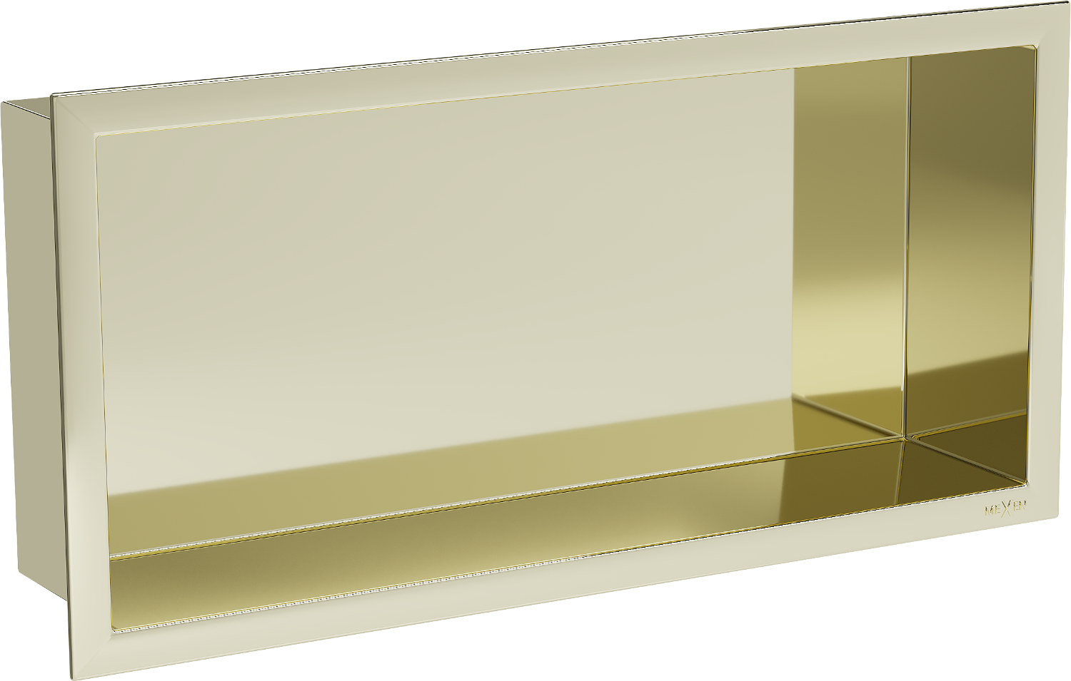 Mexen X-Wall-R półka wnękowa z kołnierzem 45 x 20 cm, złota - 1950452010