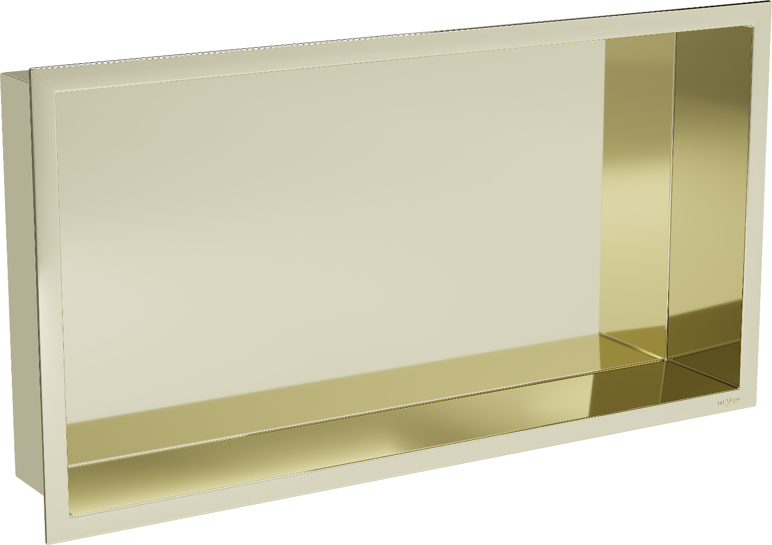 Mexen X-Wall-R półka wnękowa z kołnierzem 60 x 30 cm, złota - 1950603010