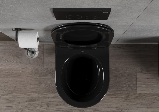 miska wc w kolorze czarnym