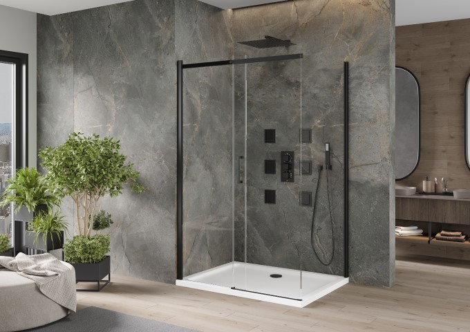 Kabiny prysznicowe z brodzikiem szkło hartowane